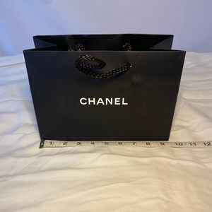 Chanel STORE shopping paper bag 9.5”x6.25”x4.25”